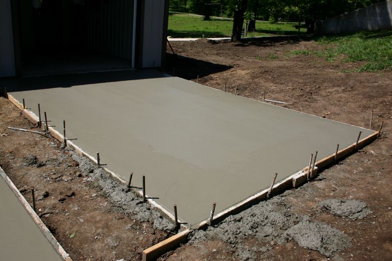Cement Pad Construction detail
